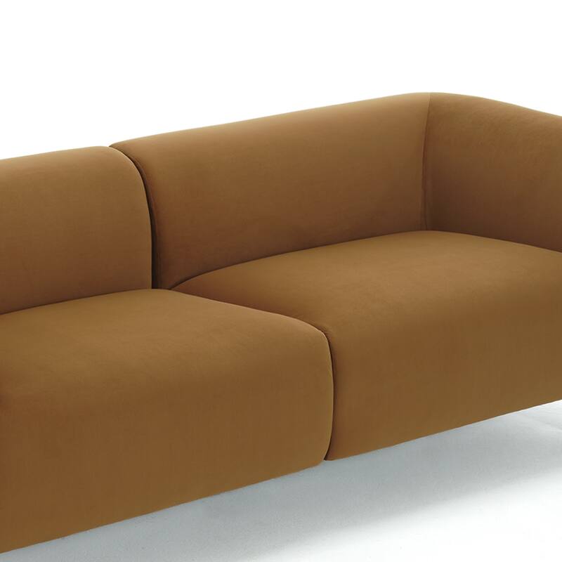 Modern Oversized Sofa Loveseat with Wood Legs