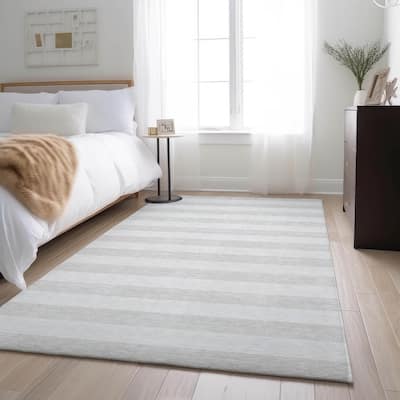 Premium Washable Super Soft Cabana Stripe Mayfield Rug
