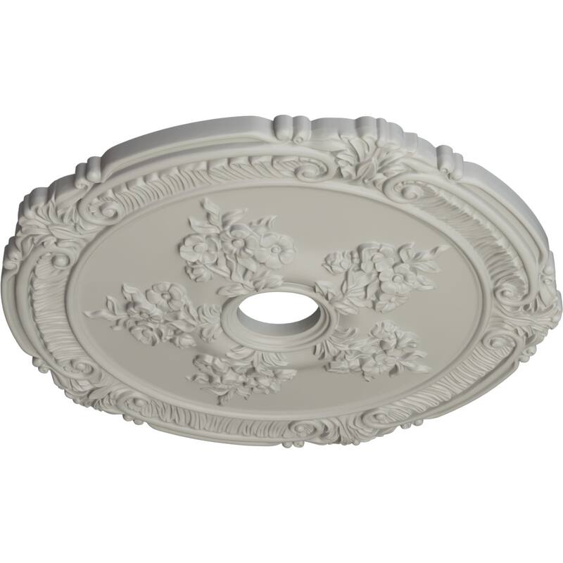 26"OD x 3 3/4"ID x 1 1/2"P Attica with Rose Ceiling Medallion