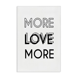 Stupell More Love Typography Canvas Wall Art Design By Martina Pavlova ...