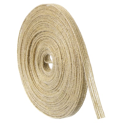 1 Roll Natural Burlap Fabric Ribbon Burlap Wired Ribbon Rustic Ribbon - Natural Color