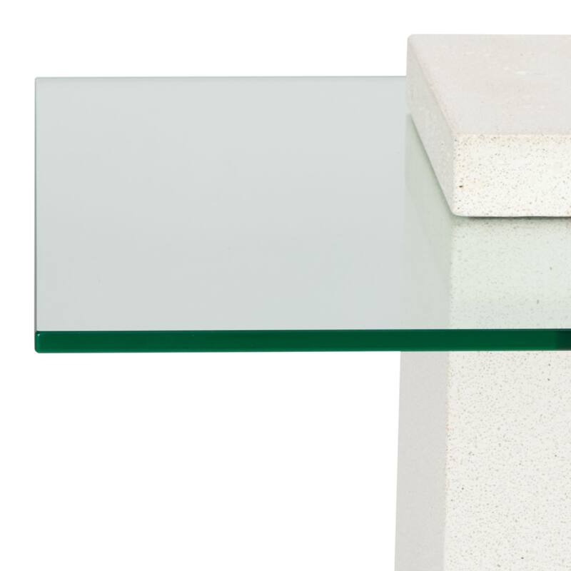 SAFAVIEH Couture Sophibeth Concrete Accent Table - 22"W x 22"D x 20"H