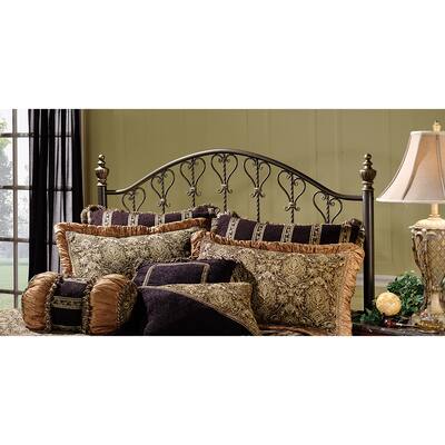 Hillsdale Furniture Huntley Metal Headboard with Frame, Dusty Bronze