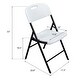 preview thumbnail 11 of 9, Garden Plastic Folding Chairs, Home Office Chairs, Set of 4