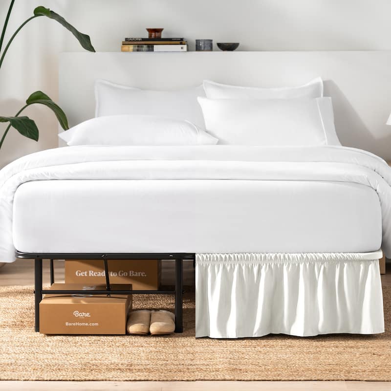 Bare Home Adjustable Wrap Around Bed Skirt