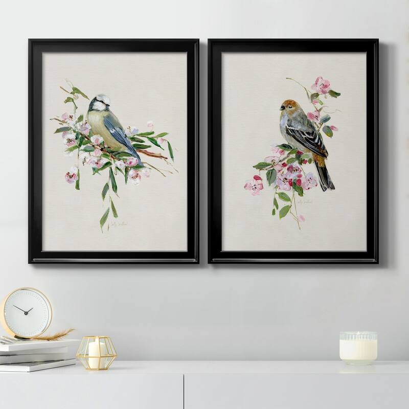 Spring Song Blue Bird Premium Framed Print - Ready to Hang - Multi-Color