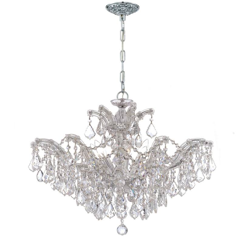 Crystorama Lighting Group Maria Theresa 6 Light 27" Wide Chandelier - Polished Chrome