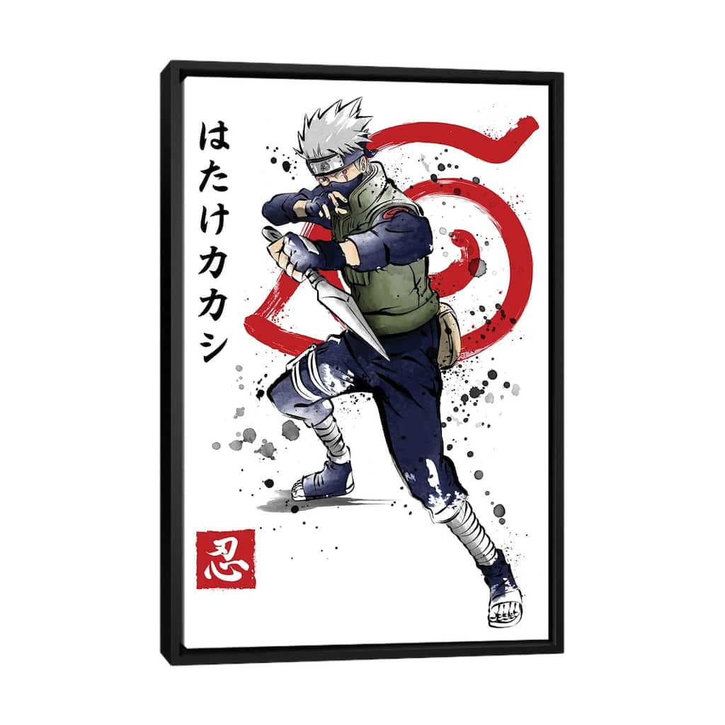 iCanvas "Kakashi Of The Sharingan" by Antonio Camarena Framed Canvas Print