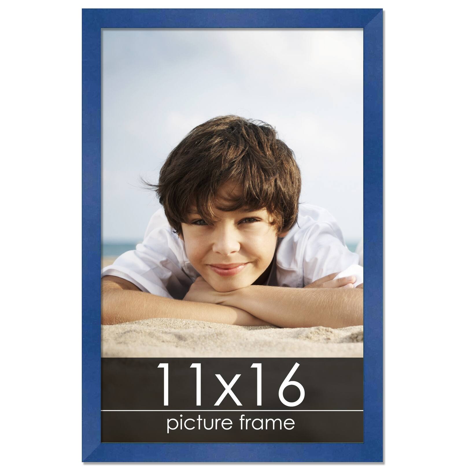 11x16 Contemporary Complete Wood Picture Frame with UV Acrylic, Foam Board Backing, & Hardware