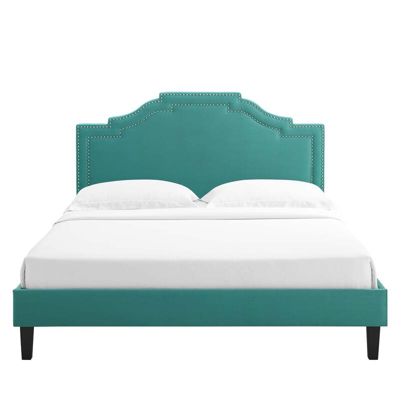 Adelaide Performance Velvet King Platform Bed