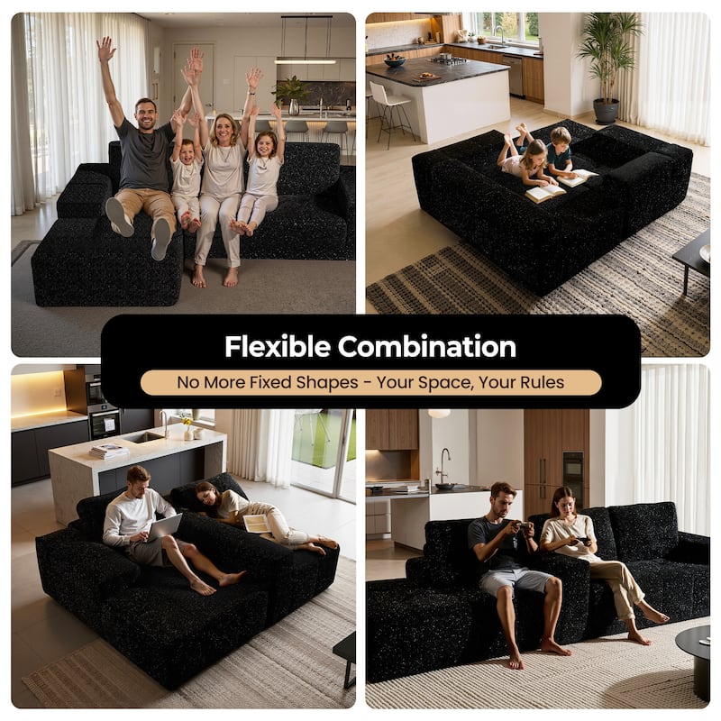 XIZZI Modular Sectional Sofa with L-Shape Chaise