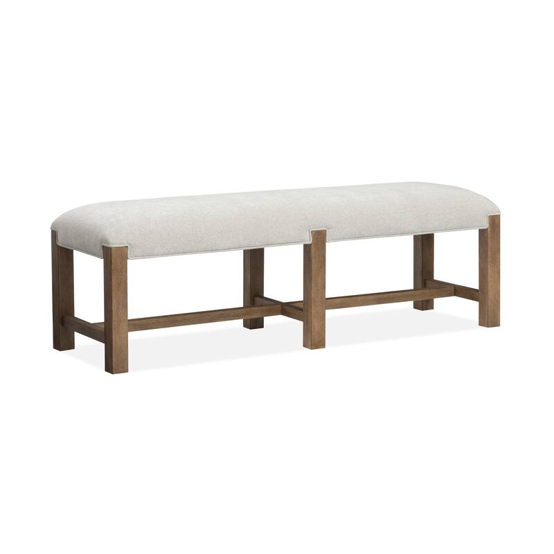 Magnussen Home Plum Creek Sierra Brown Bench - 60''W x 19''D x 19''H - 60''W x 19''D x 19''H - Sierra Brown