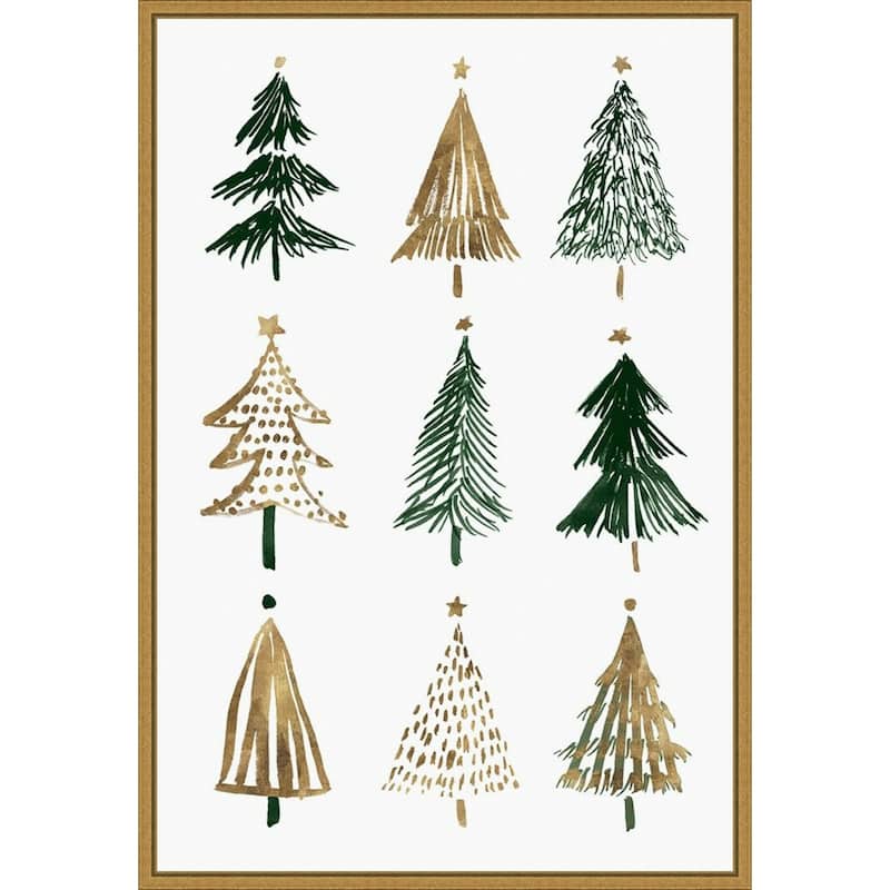 Evergreens II (Tree) by Isabelle Z Framed Canvas Art