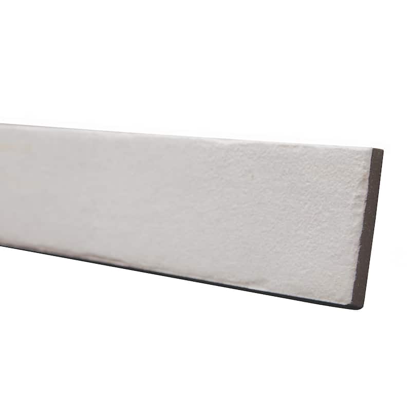 Merola Tile Tucson Total White 1-7/8" x 17-3/4" Porcelain Floor and Wall Tile