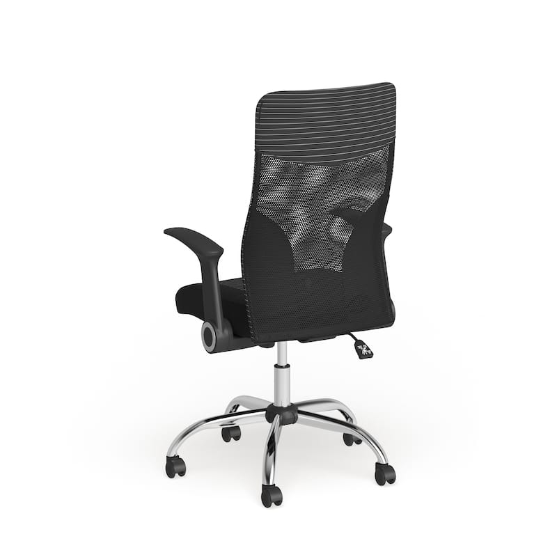 High Back Ergonomic Office Chair with and White Contemporary Mesh Design