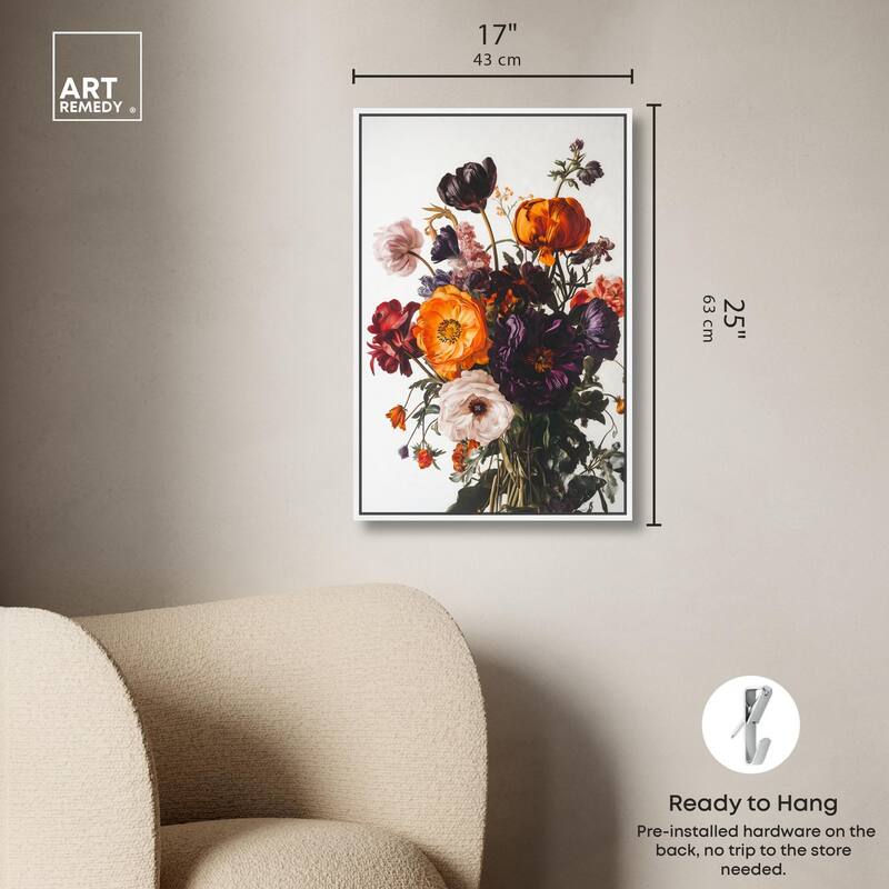 Regal Rose Riot I Canvas by Art Remedy