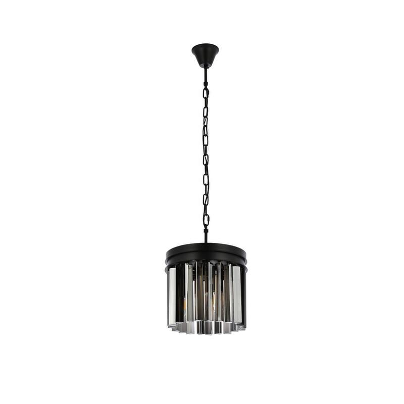 Royce Edge 3-Light Matte Black Pendant