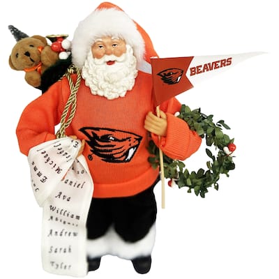 NCAA 12" Oregon State Proud Santa