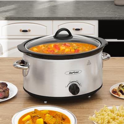 4qt Slow Cooker with 3 Heating Settings