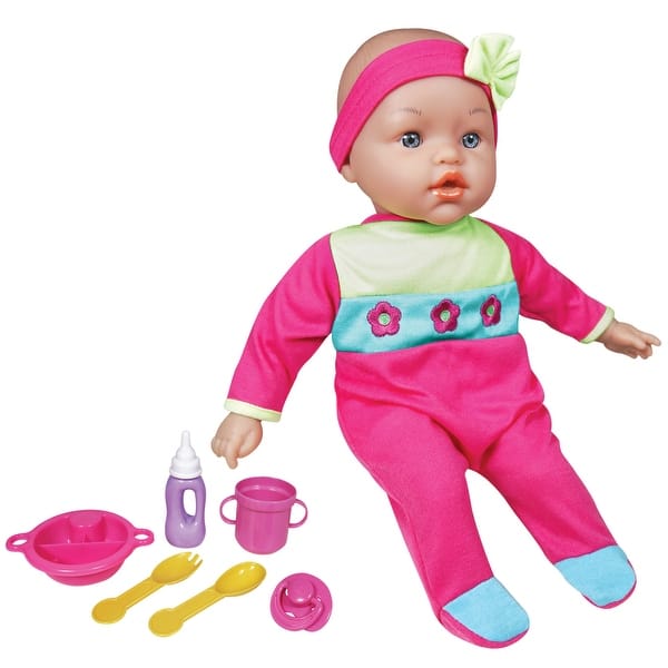 slide 2 of 5, Lissi: 15" Moving Face Baby Doll,- Interactive Doll, Kids 2+