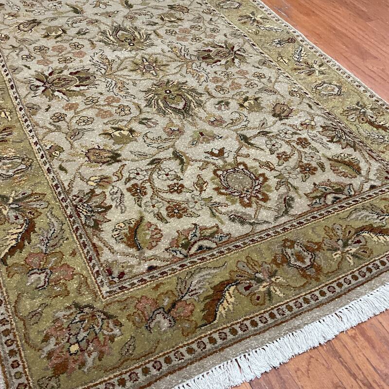 HERAT ORIENTAL Handmade Kashan Wool Rug - 4' x 6'