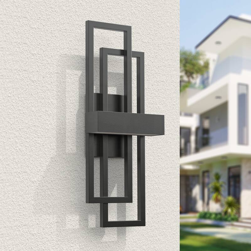 Maxax Wrought Iron LED Wall Light - Black