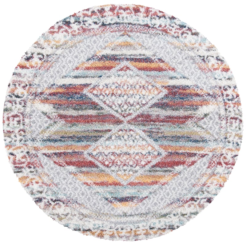 SAFAVIEH Calista Shag Jatta Abstract 1-inch Thick Rug