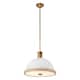 Option Matte White / Vintage Brass