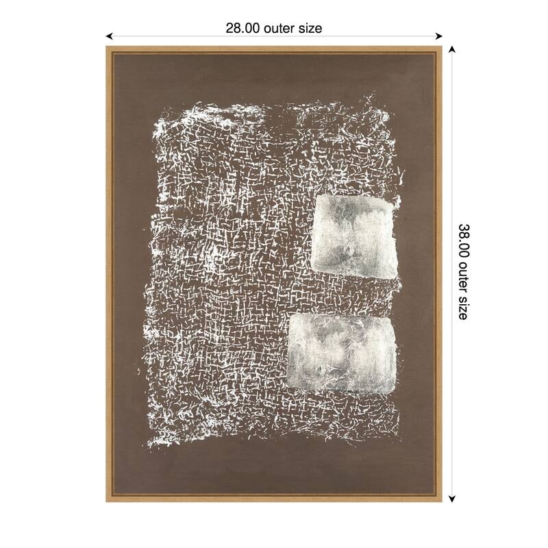 Reticulum No. 1 by Michael Willett Framed Canvas Wall Art Print - 28 x 38 in