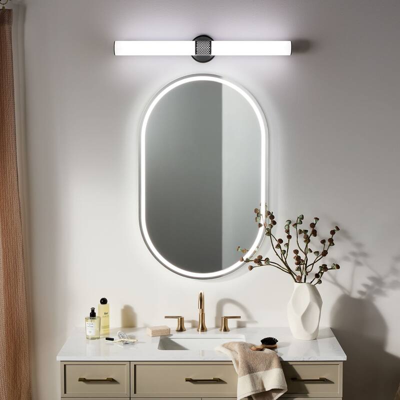 Kichler 55193LED Sashi 32" Wide LED Bath Bar with White Glass Shade