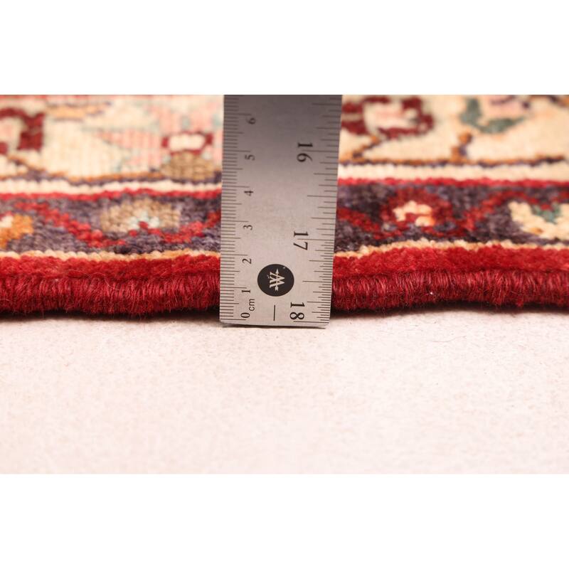 ECARPETGALLERY Hand-knotted Andelz Red Wool Rug - 3'3 x 9'8