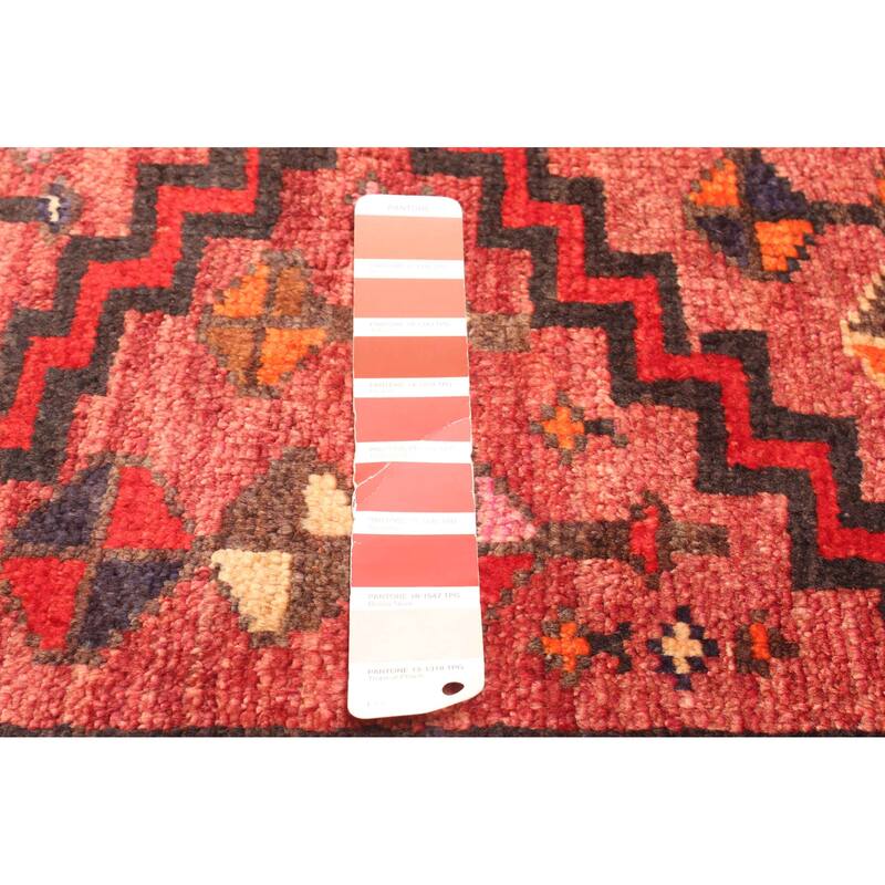 ECARPETGALLERY Hand-knotted Melis Vintage Red Wool Rug - 4'6 x 6'6