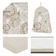 preview thumbnail 2 of 4, Sweet Jojo Designs Taupe Beige Boho Shabby Chic Floral Girl 4pc Nursery Crib Bedding Set Tan Bohemian Vintage Watercolor Fringe