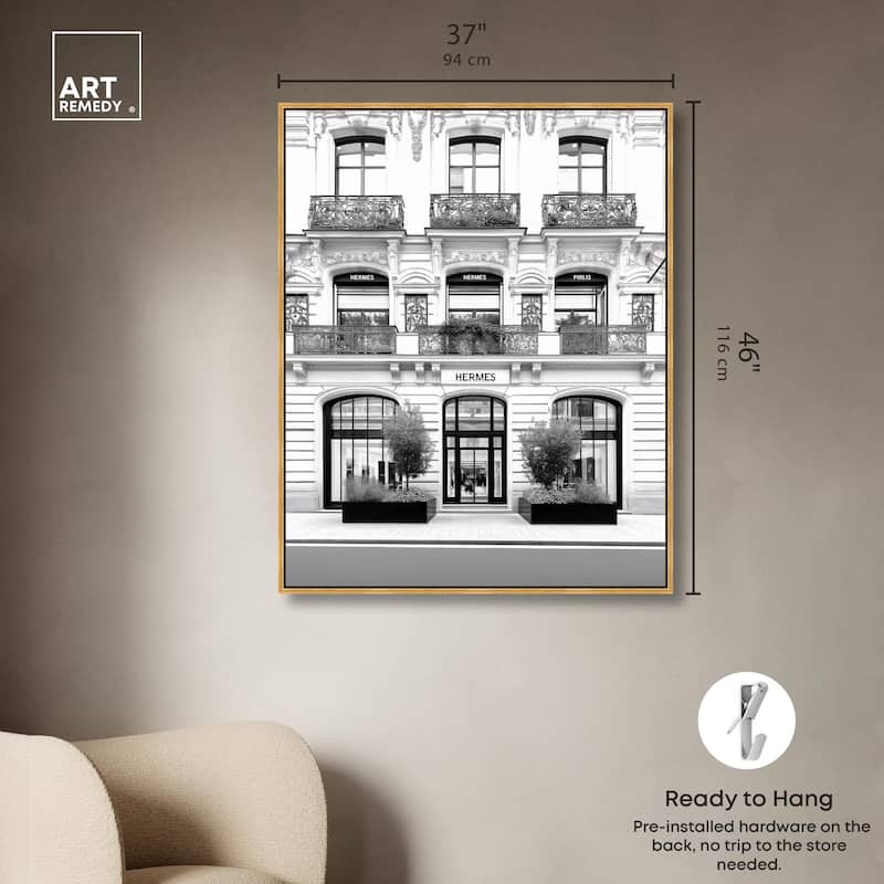 Lux Store Front Canvas by Art Remedy