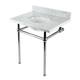 Option Marble White/Polished Nickel