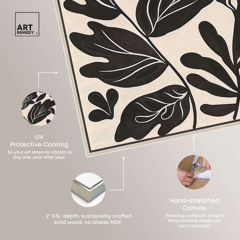 Ebony Eden Essence I Canvas by Art Remedy
