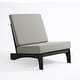 preview thumbnail 62 of 136, Outdoor Teak Wood Waterproof Armless Chair Loveseat with Cushions