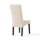 preview thumbnail 6 of 9, Tall-back Natural Fabric Dining Chair (Set of 2) by Christopher Knight Home
