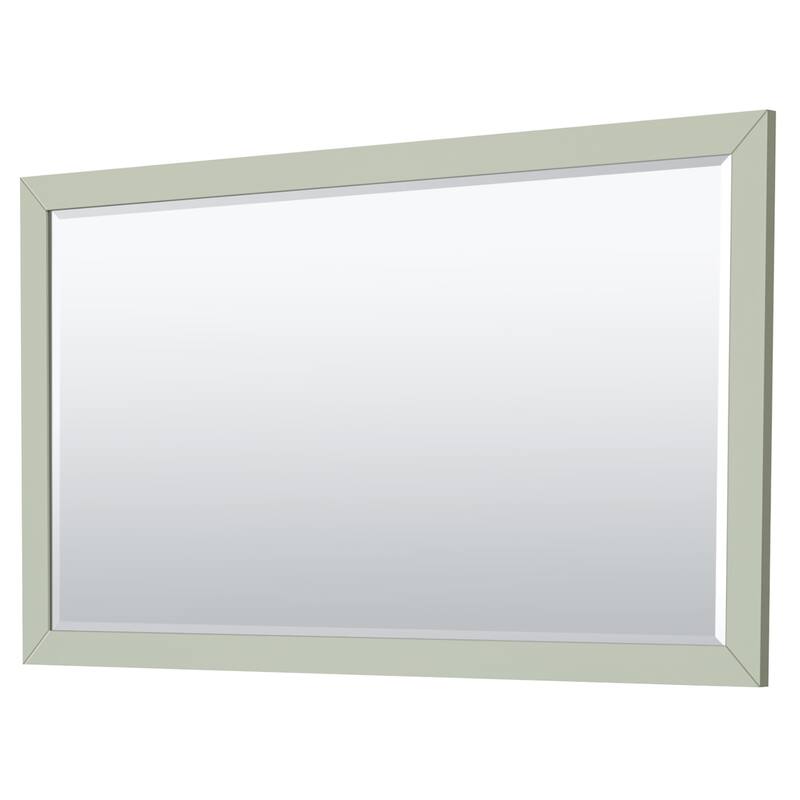 Strada 60-Inch Double Vanity Set, Cultured Marble Top, 58-Inch Mirror