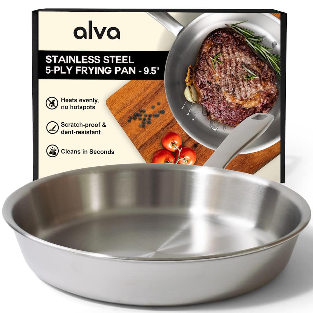 Alva Maestro 5-Ply Stainless Steel Frying Pan
