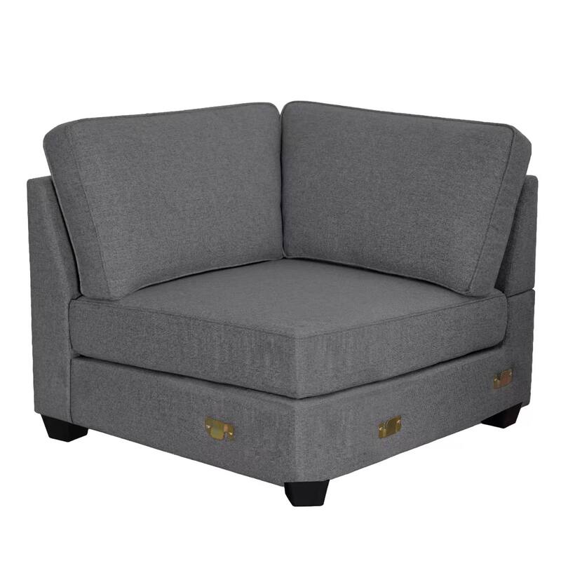 Flexible Combination Module Reversible Sectional Sofa with Ottoman