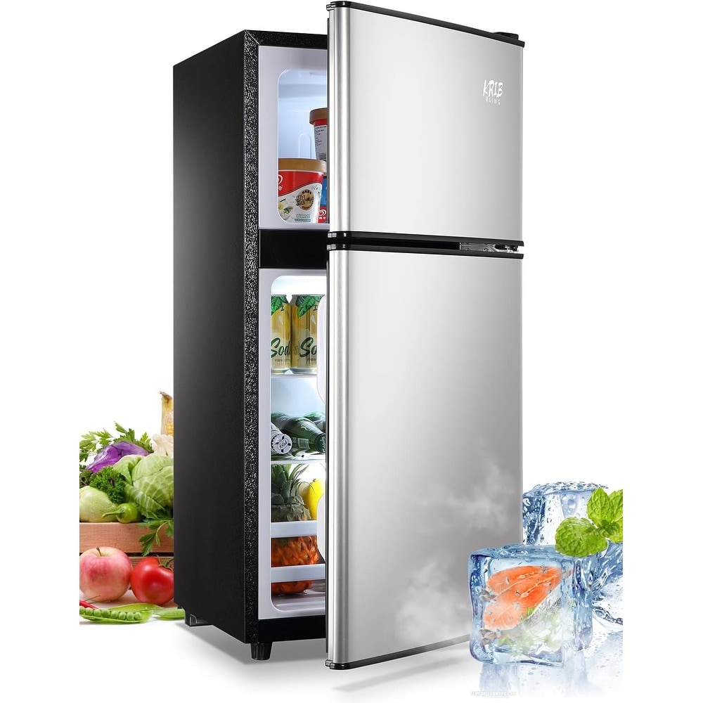Mini Refrigerator Fridge with Freezer for Bedroom Office & Dorm Black - Bed  Bath & Beyond - 35735430
