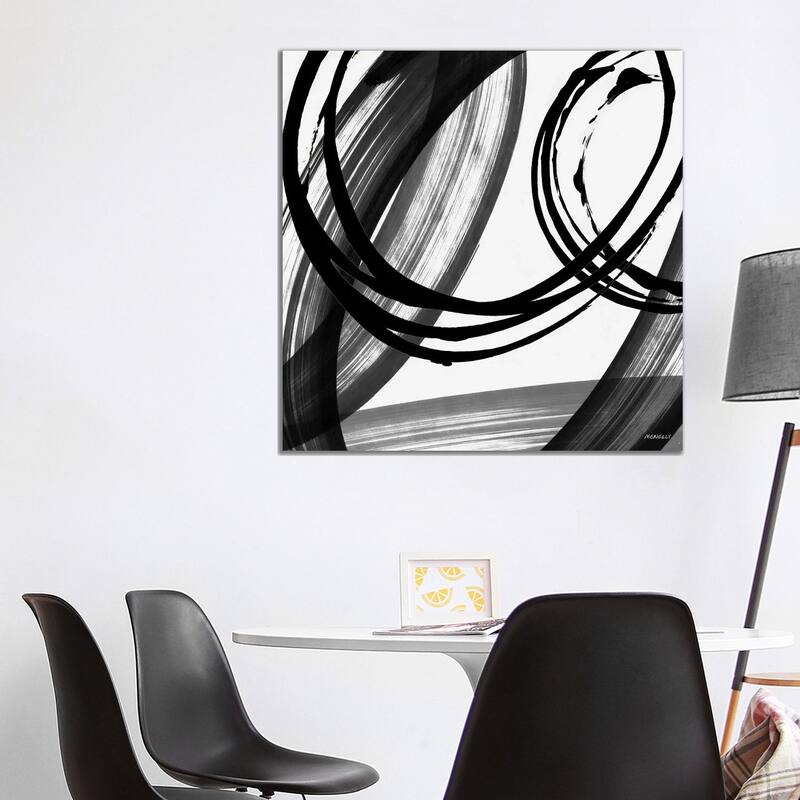 iCanvas "Black and White Pop I" by Dan Meneely Canvas Print - 37x37x1.5