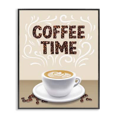 Stupell Traditional Coffee Time Brew Framed Giclee Art Design By Marcus Prime