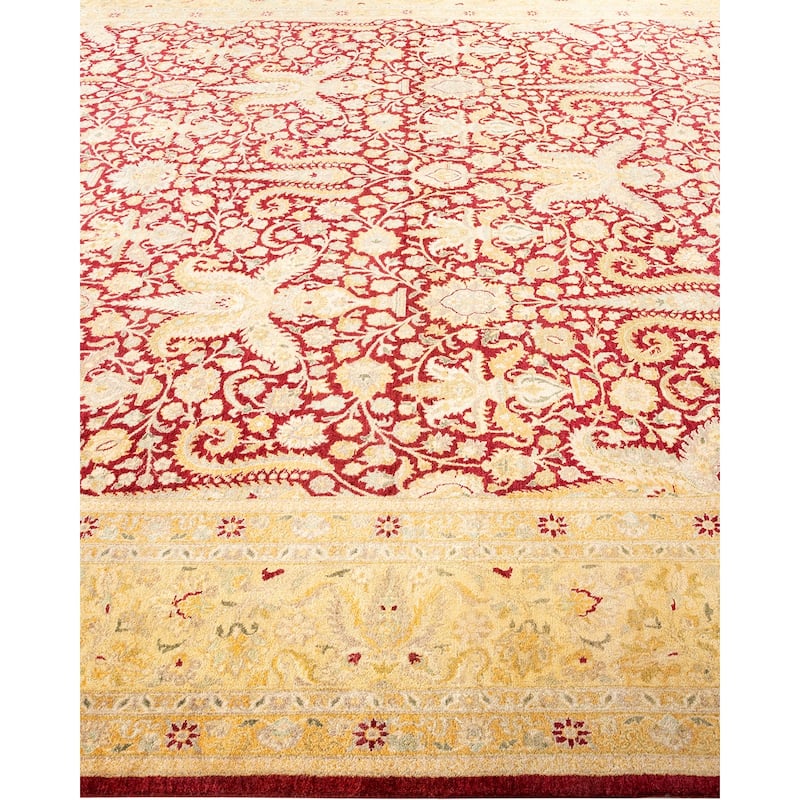 Overton Hand Knotted Wool Vintage Inspired Traditional Mogul Re Area Rug - 9 x 12