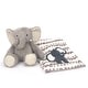 preview thumbnail 3 of 6, Lambs & Ivy Blanket & Plush Luxury Newborn Baby Gift Set - Gray Elephant