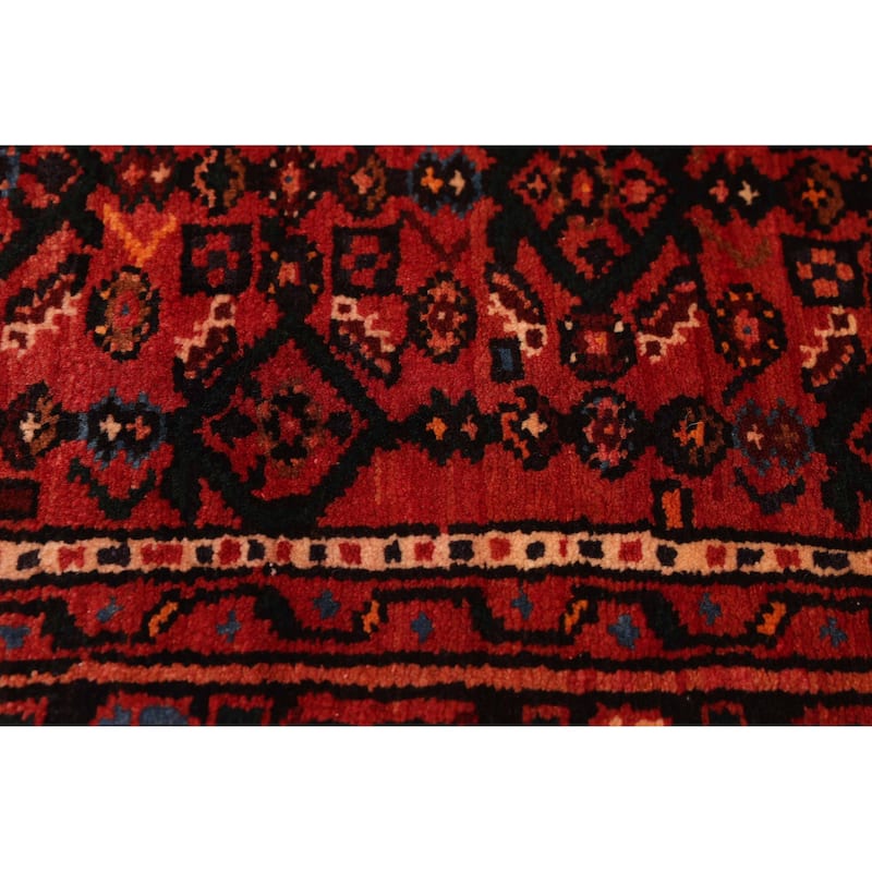 ECARPETGALLERY Hand-knotted Andelz Red Wool Rug - 3'0 x 11'7