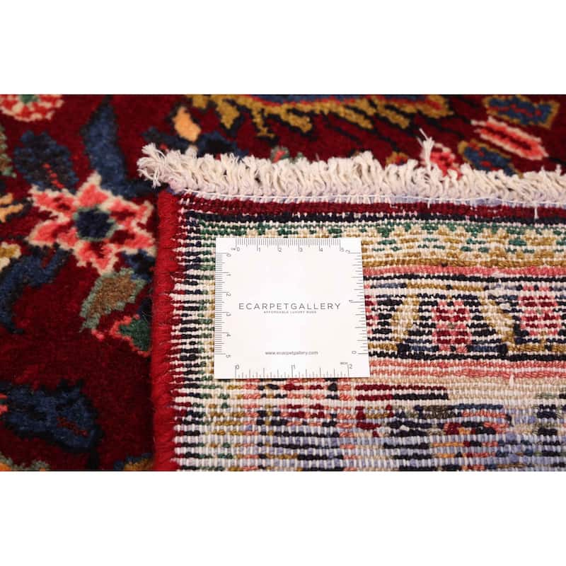 ECARPETGALLERY Hand-knotted Anadol Dark Red Wool Rug - 3'11 x 7'11