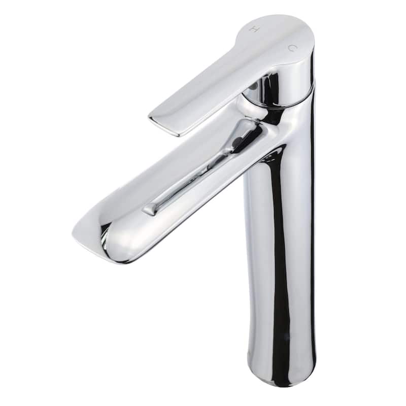 Fine Fixtures Round Single Hole Vessel Sink Bathroom Faucet