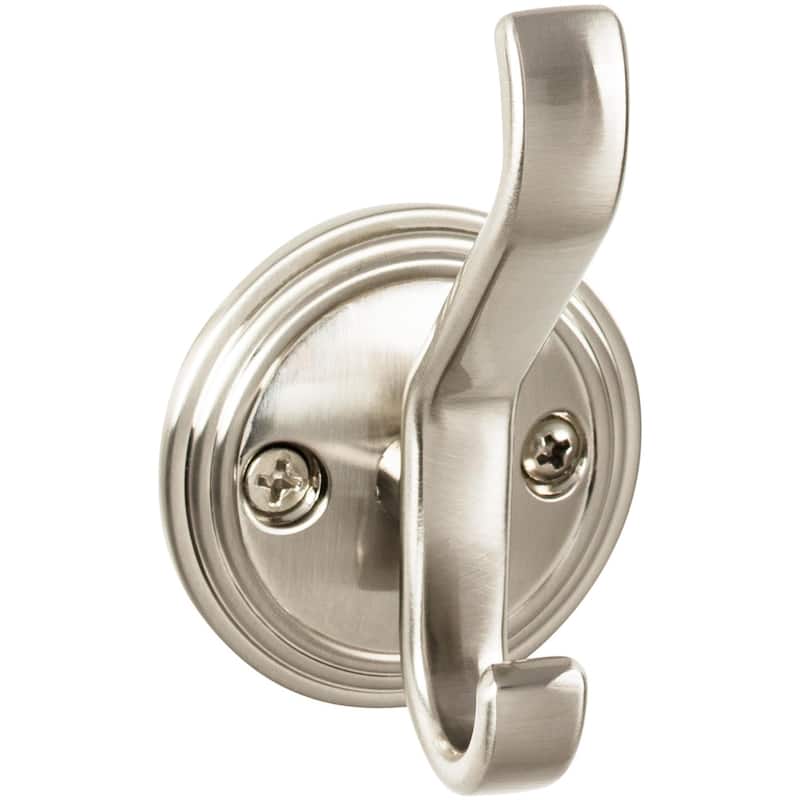 Top Knobs Hooks Double Robe Hook - Brushed Satin Nickel